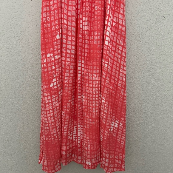 Cupcakes and Cashmere Paloma Dress Pacific Coral and White Size XS NWT - Picture 6 of 12
